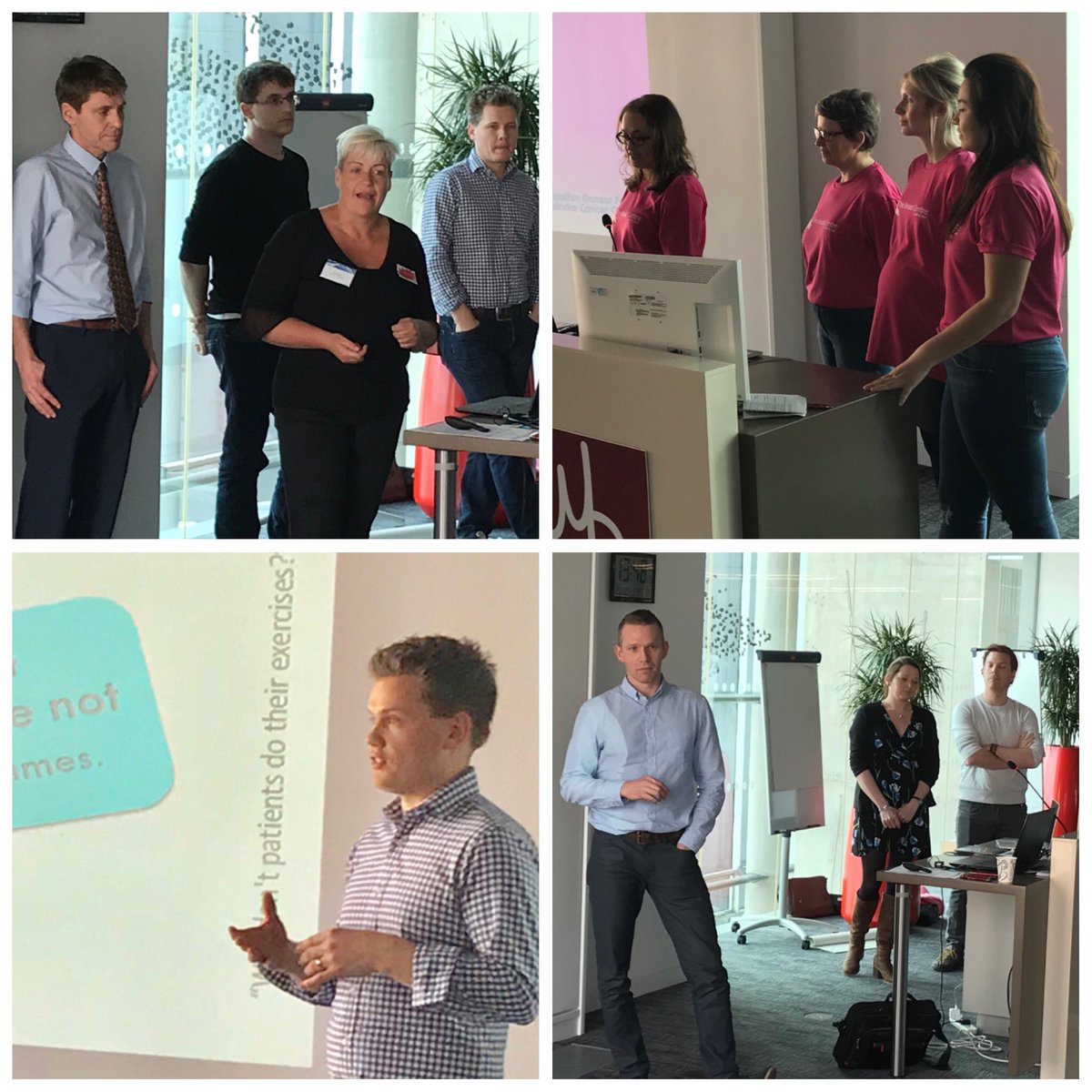 And our winners are ... (l>r) <a href="/marielewis1975/">Celeste</a> (#4); Team Pink (#3); <a href="/TLKitchen/">Thomas Kitchen</a> (#7) and Jamie Duckers (#6) and their teams. Check out the the timeline for further details on their projects. #WHH18