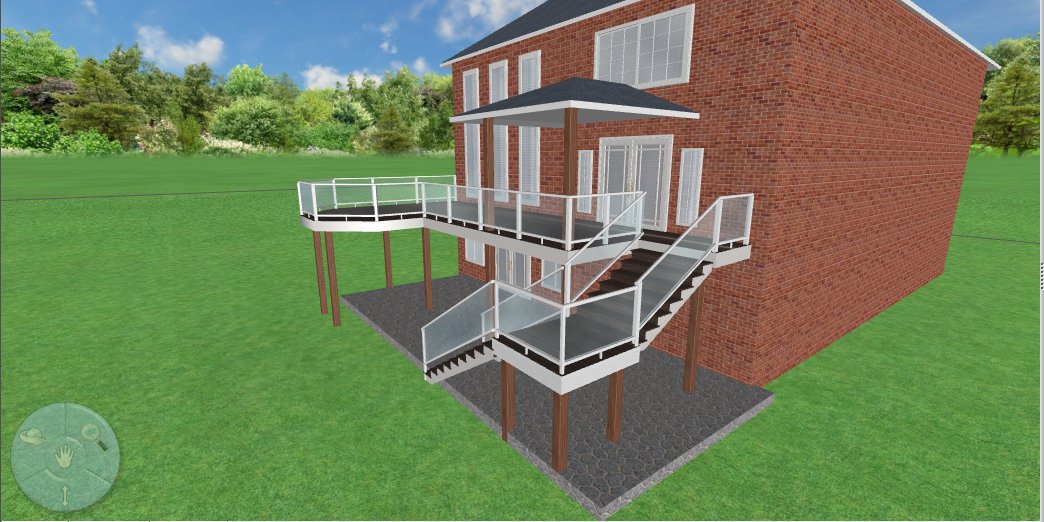FrontierFencing's tweet image. Did you know we can do a 3D concept drawing of your home and deck?
....Well we can.