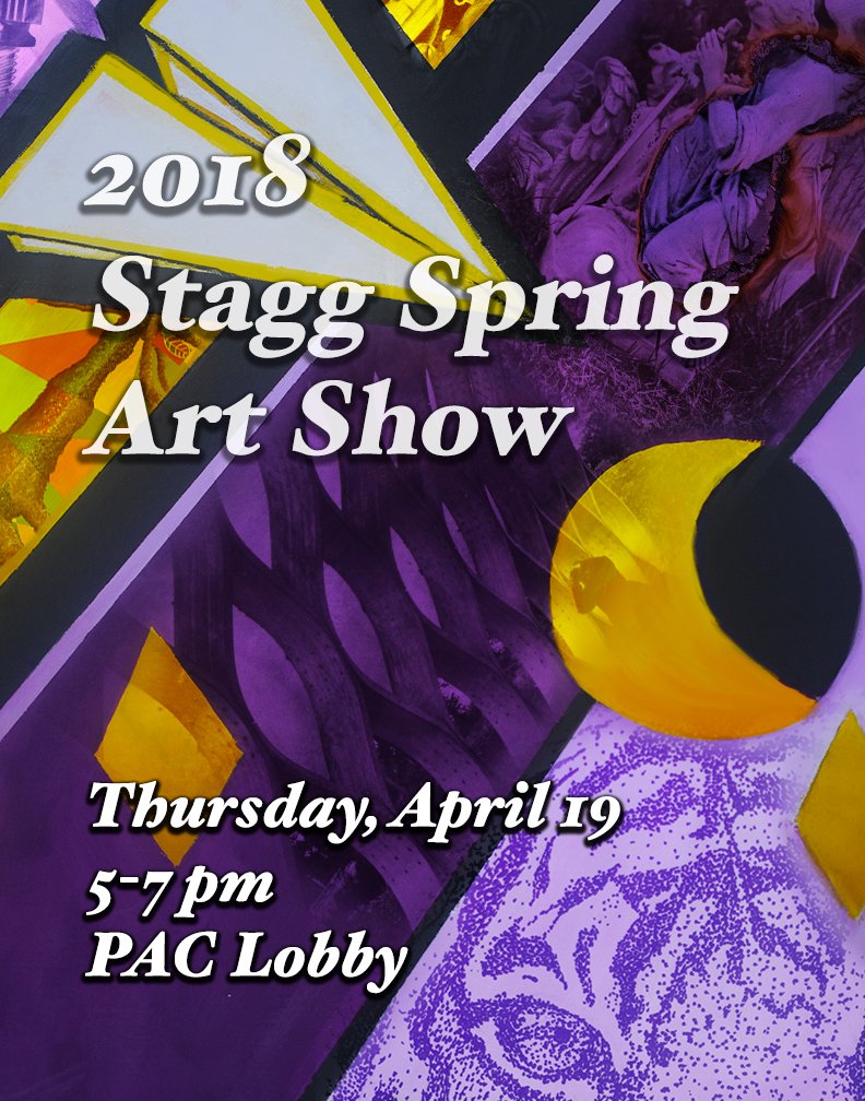 Stagg_Art's tweet photo. "Like" your favorite design to vote for this year's Stagg Spring Art Show poster.
#madeatstagg #d230connect https://t.co/q9PzMyGG85