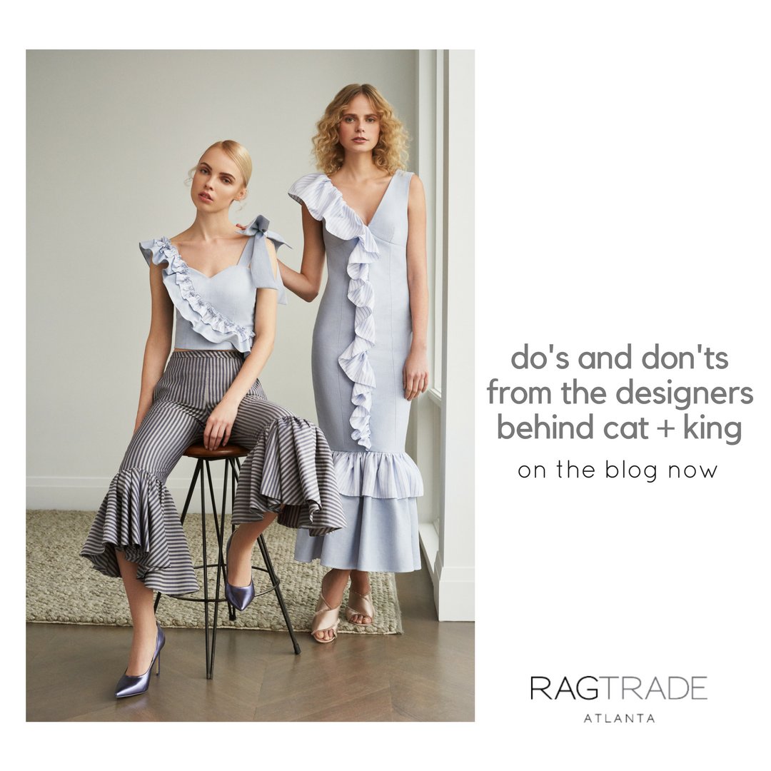 RAGTRADEAtlanta's tweet image. NEW BLOG POST ALERT: Do&apos;s and Don&apos;ts from the Designers behind emerging brand CAT + KING . Under &apos;Fashion News&apos;
.
.
#fashionnews #weloveatl #emergingdesigner #emergingbrand #ootd