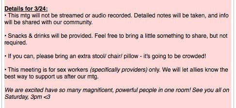 Here are some more details for the meeting tomorrow 3/24, 3pm 🌟 Feel free to pass this around.   CC @ArabelleRaphael<a href="/tag/accidentalsploshing"class="tags"><span>#accidentalsploshing</span></a>
