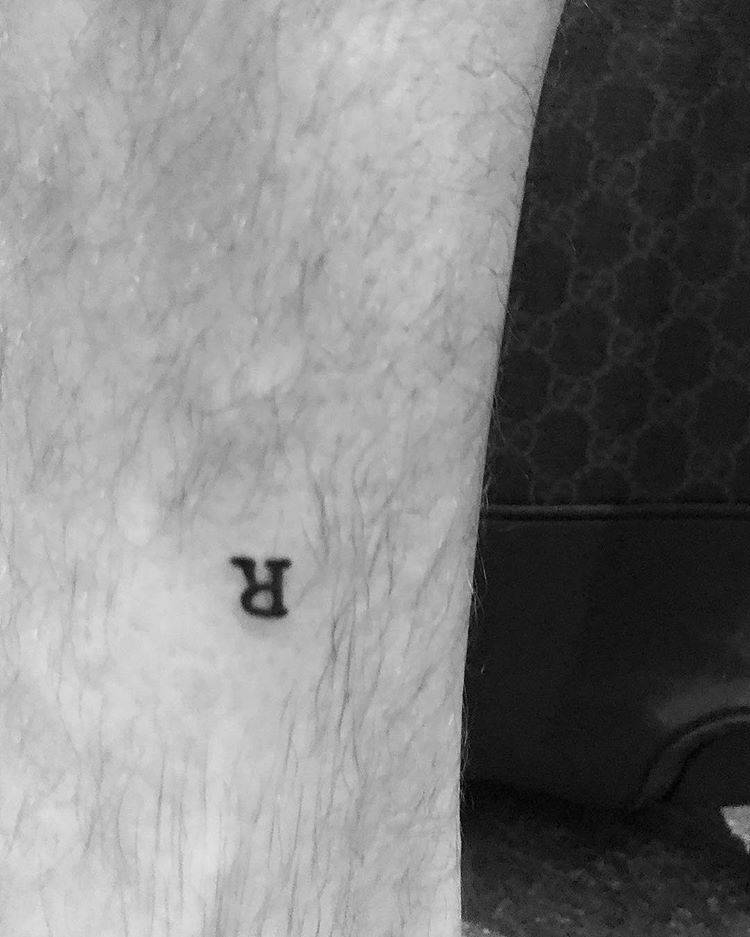 Lower R Hamstring Tattoos R Letter Tattoo Designs