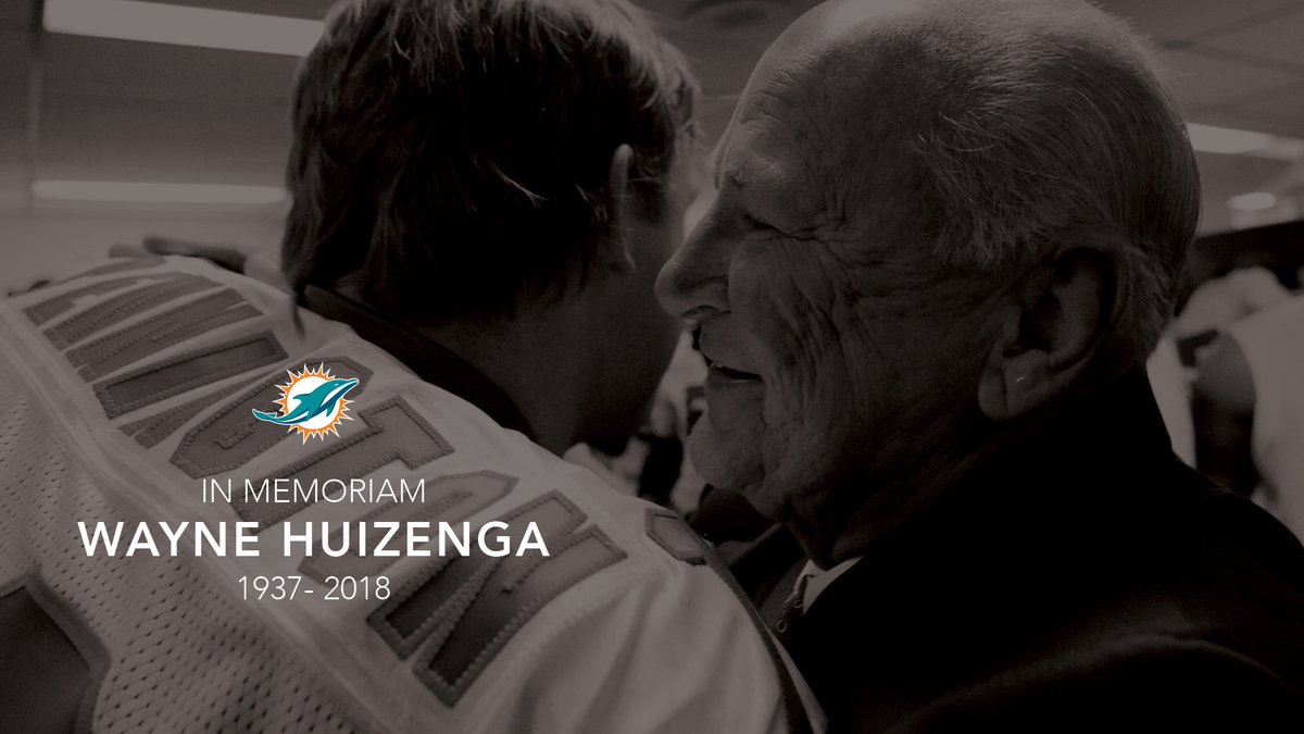 We mourn the loss of a beloved member of the Dolphins family.

Your kindness and generosity can be felt throughout South Florida. 

We will miss you Mr. H.