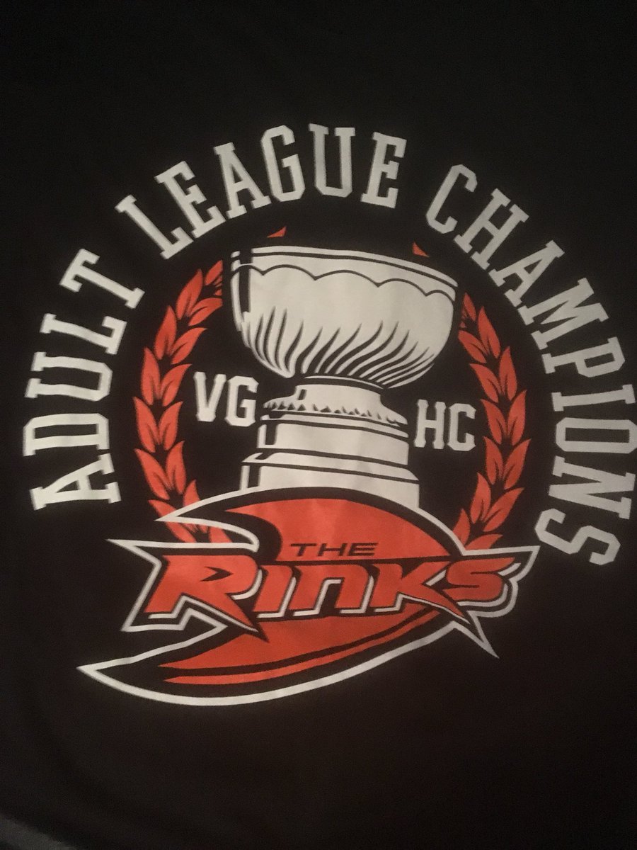 genem1973's tweet photo. Just over ten years years ago on this same rink I broke my arm in a playoff game and missed the finals 7 days before my daughter was born.   Now after conditioning and almost a year since I’ve returned I’m happy to finally get that elusive championship!! https://t.co/a8KKT4BH8C