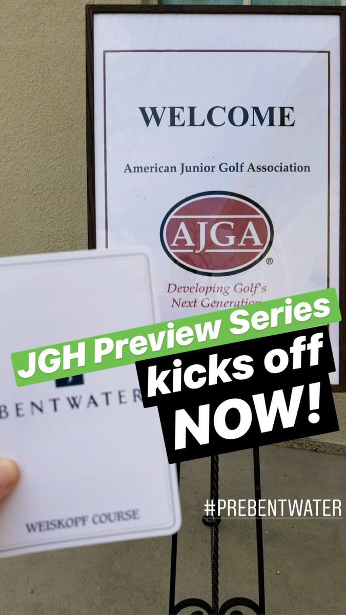 JuniorGolfHub's tweet photo. Are you here?! Send us your pics from #PreBentwater! ⛳️📸
Let’s get this weekend started!
@AJGAGolf @AJGAMedia #JuniorGolfHub #JuniorGolf #AJGA #PreviewSeries https://t.co/3lQQQdQy3X