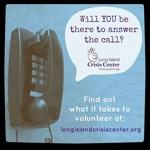 You can make a difference as an LICC volunteer. Learn more by visiting www.long Islandcrisiscenter.org/get- involved/