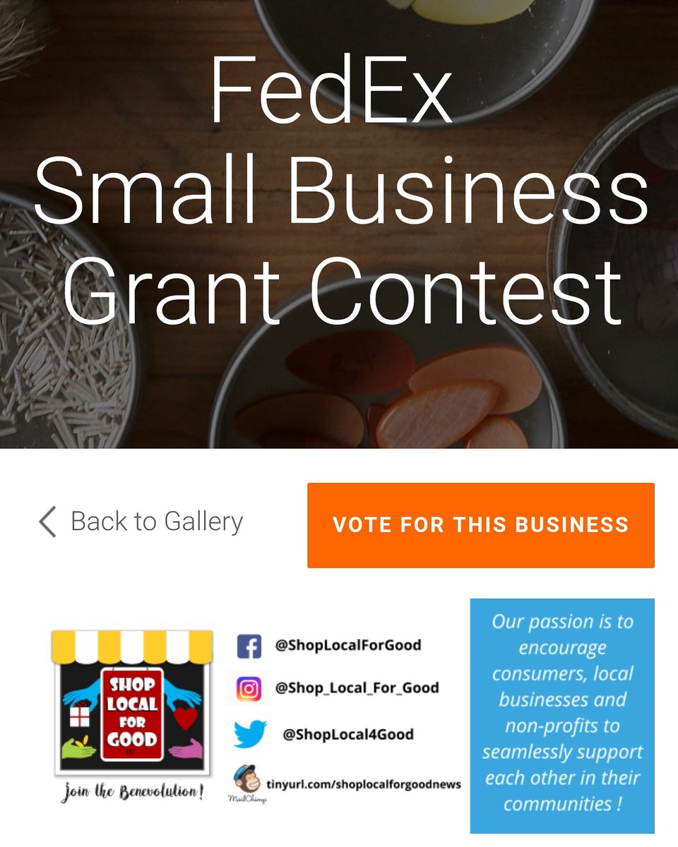 aampatriot's tweet photo. Please find our story & voting link here: https://t.co/mPsY4njBxj Less than a minute of your time will help the @ShopLocal4Good team WIN the @fedex #SmallBusiness Grant contest!
Our family greatly appreciates your support! RTs help too! π
#ShopLocalForGood #EatLocalForGood https://t.co/9ZkeHzxrKa