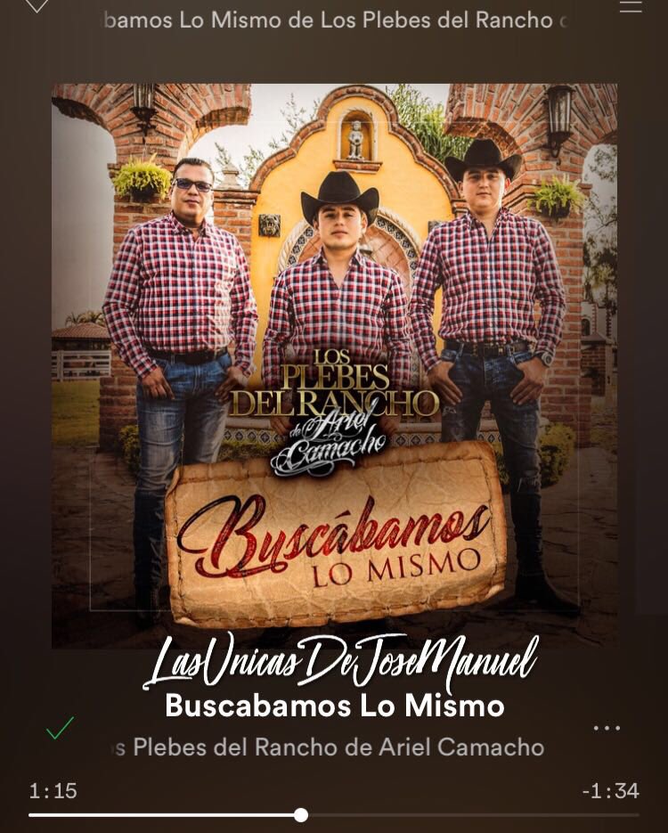 CarmenCastro40's tweet photo. #BuscabamosLoMismo ¡YA ESTÁ DISPONIBLE!  En @Spotify y en todas las plataformas digitales @LosPlebesDelRancho_Oficial de #ArielCamacho
#ProyectoPlebeFan ♥️ #ClubsUnidosFamilia ⚜
-LasUnicasDeLosPlebes- 
#LasUnicasDeJM #TeamUnicas 👠 https://t.co/0vtQ9BFVnL