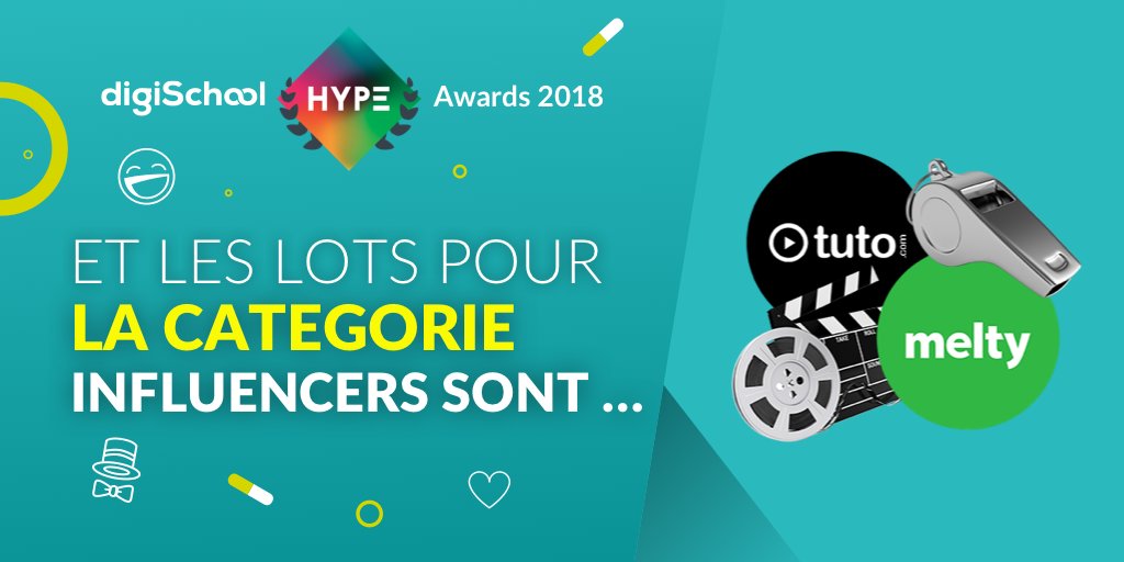 HYPE_Awards's tweet image. Le meilleur Influencer remportera une journée de coaching dans la @meltyTH ainsi qu'un accès illimité de 3 mois aux vidéos de formation de @tutofr

Vous attendez quoi pour nous partager votre talent ? 🎥

▶️ hype.digischool.fr

#HYPE2018 #influenceurs #Youtuber #humour
