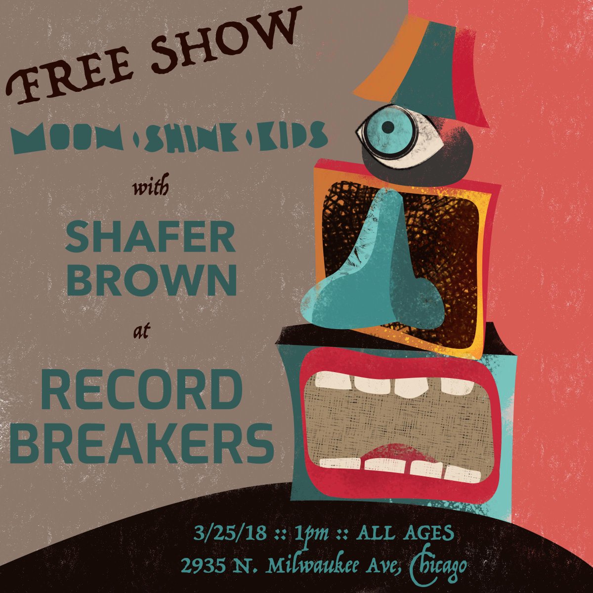 recordbrckrsCHI's tweet photo. Two folksy shows for ya this weekend - swing on by !
Sat, 24-March : THE VACANCY, Nate Mays, Parking Lot Bandits and Jonny NOS.Sun, 25-March (1 p.m.) : Moonshine Kids , Shafer Brown  and Tony DeLesDernier. https://t.co/vrVy9JCVsE