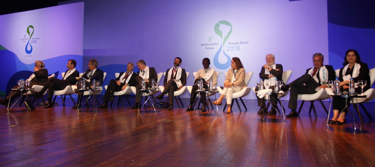 #WorldWaterForum8 closed today after a week of intense and rich exchanges: 172 countries represented, 12 Heads of State and Government, 54 Ministers, 134 Parliamentarians,  50 Mayors, 83 Judges and Prosecutors, 10,500 session participants and tens of thousands of visitors