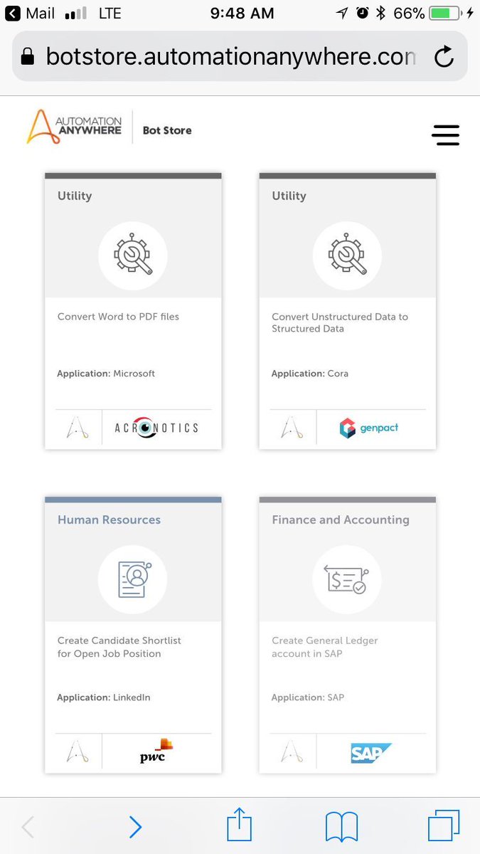 Mike Quindazzi (@mikequindazzi) on Twitter photo Ready for #digital labor? <a href="/AutomationAnywh/">Automation Anywhere</a> opens #RPA industry 1st #BotStore with ready-to-use #bots from #Automation Anywhere and broad partner ecosystem. <a href="/MikeQuindazzi/">Mike Quindazzi</a> Hashtags #IPA #AI #ERP #futureofwork #4IR #Robotics Link bit.ly/2FYpDiC Ready for #digital labor? <a href="/AutomationAnywh/">Automation Anywhere</a> opens #RPA industry 1st #BotStore with ready-to-use #bots from #Automation Anywhere and broad partner ecosystem. <a href="/MikeQuindazzi/">Mike Quindazzi</a> Hashtags #IPA #AI #ERP #futureofwork #4IR #Robotics Link bit.ly/2FYpDiC