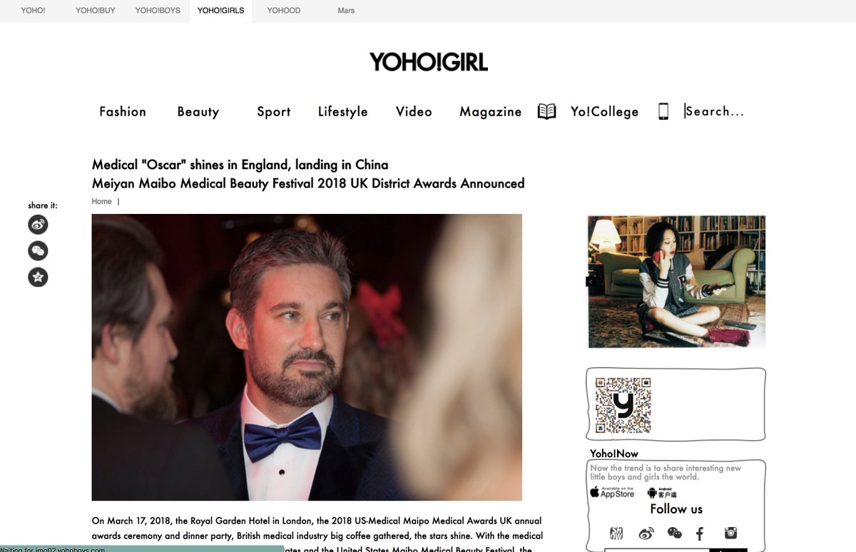 MyFaceMyBody's tweet photo. A HUGE thank you to our Chinese Media Partners #Sina.com for all of the amazing coverage in China for the #MFMBAwardsUK! 😃 🙌 🙌 @voguechina
.
#Vogue #VogueChina #YOKA #PCLADY #YohoGirl #MrMina #BeautyAili #OnlyLady #MyFaceMyBodyAwards #Global #AestheticAwards #VIP #RedCarpet https://t.co/qa7CHCYBdZ