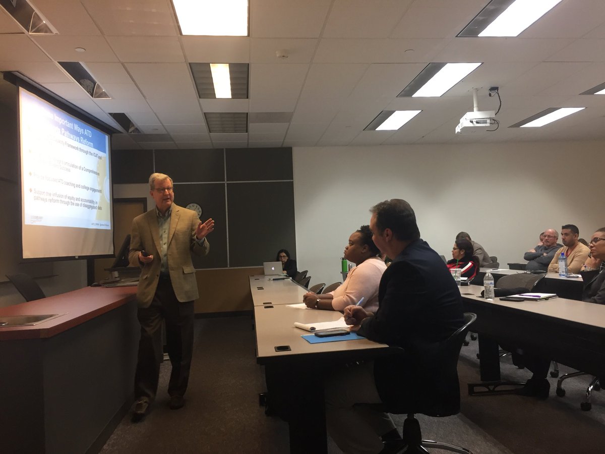 margolynnmartin's tweet photo. Dr. Jon Nixon, our @CSNCoyote data coach from @AchieveTheDream, leading a dynamic discussion about #guidedpathways with #CSN faculty, advisors, counselors, student success staff, and administrators. #NSHE #studentsuccess https://t.co/ff6MJKxznO