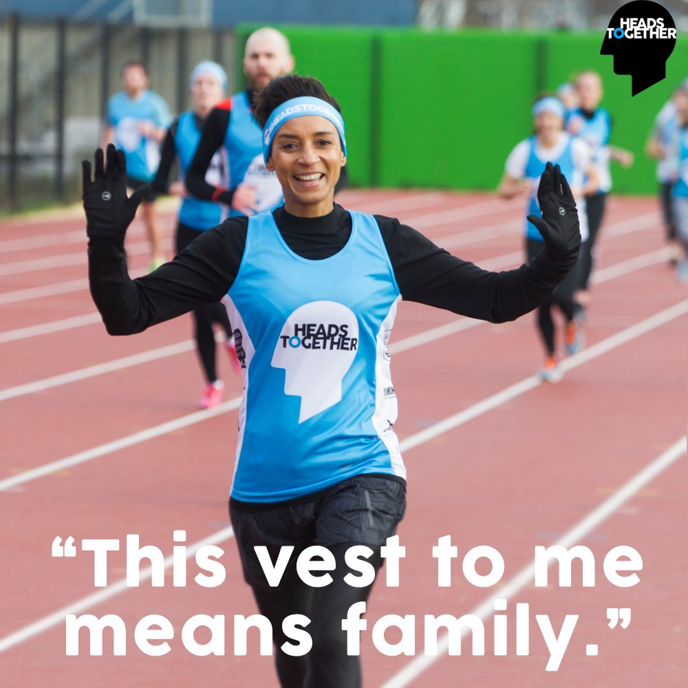 heads_together's tweet photo. .@AdeleRoberts' team spirit is giving us that #FridayFeeling 💙

RT to support #TeamHeadsTogether ahead of their training runs this weekend 🏃 https://t.co/VqsopaEA6E