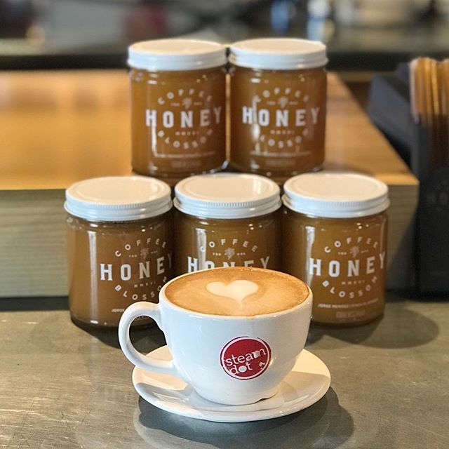 SteamdotLab's tweet image. Coffee Blossom Honey is back in stock at all cafes. It’s Guaranteed to naturally sweeten our hand-crafted cappuccinos and just about anyone’s disposition! ift.tt/2GfvEH3
