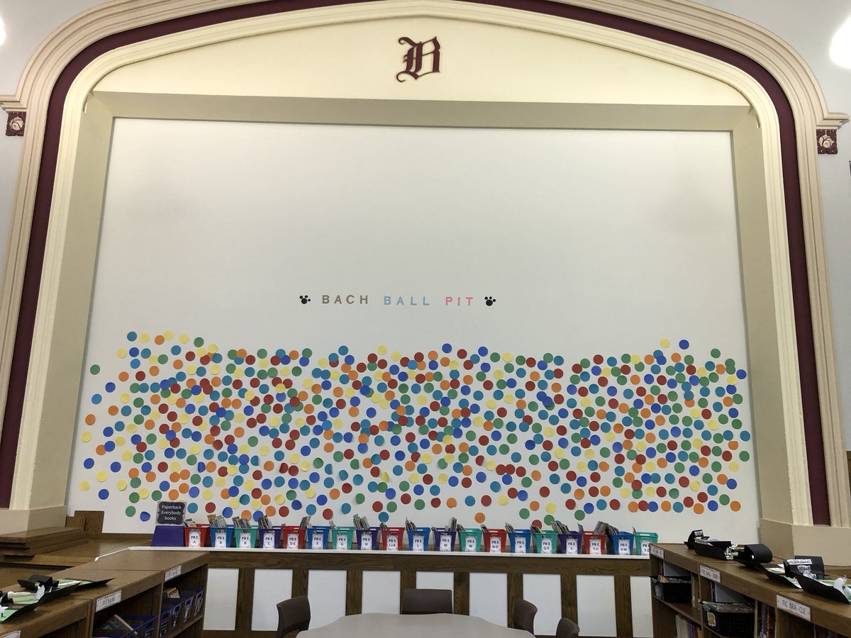 Bach students read so much this month that they filled our ball pit! One ball = fifteen minutes of class reading. <a href="/A2schools/">A2 Public Schools</a> #A2inspire #MarchIsReadingMonth