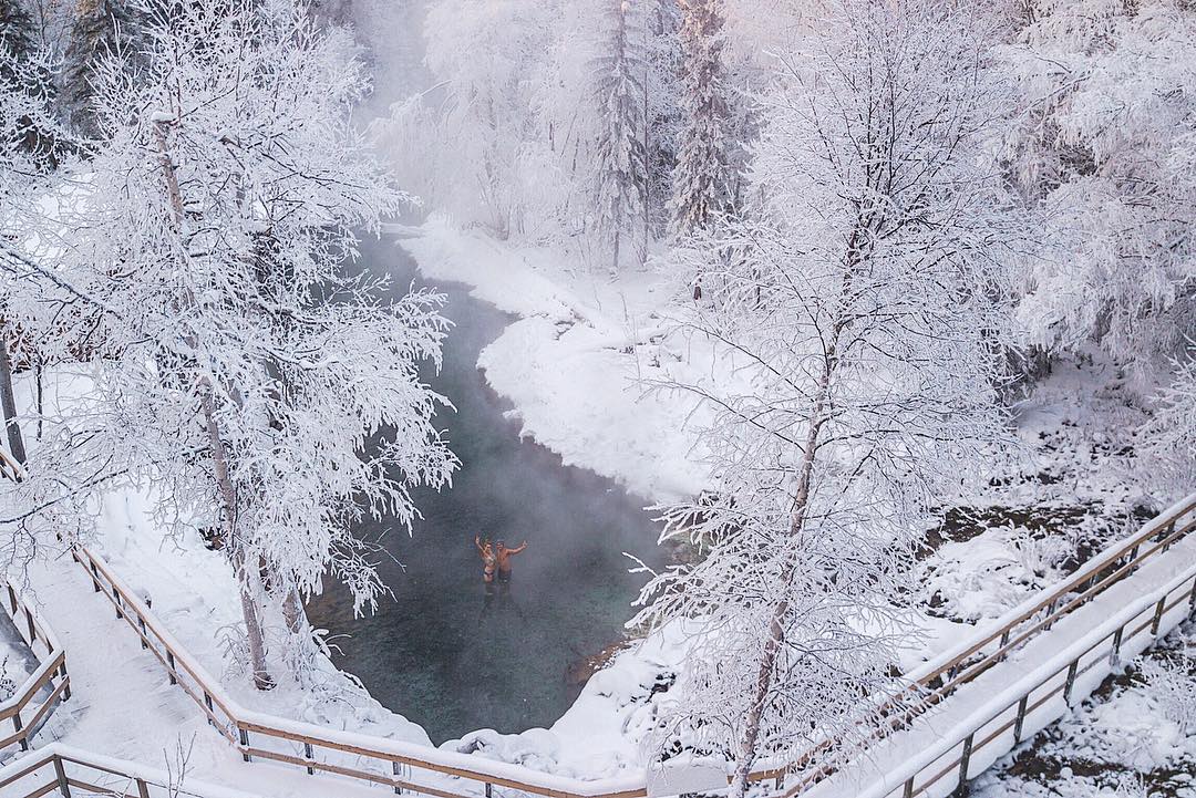 This is how I want to spend my weekend! 
#LiardRiverHotsprings #AlaskaHighway #travelnorthernbc #explorebc Pic: alao22