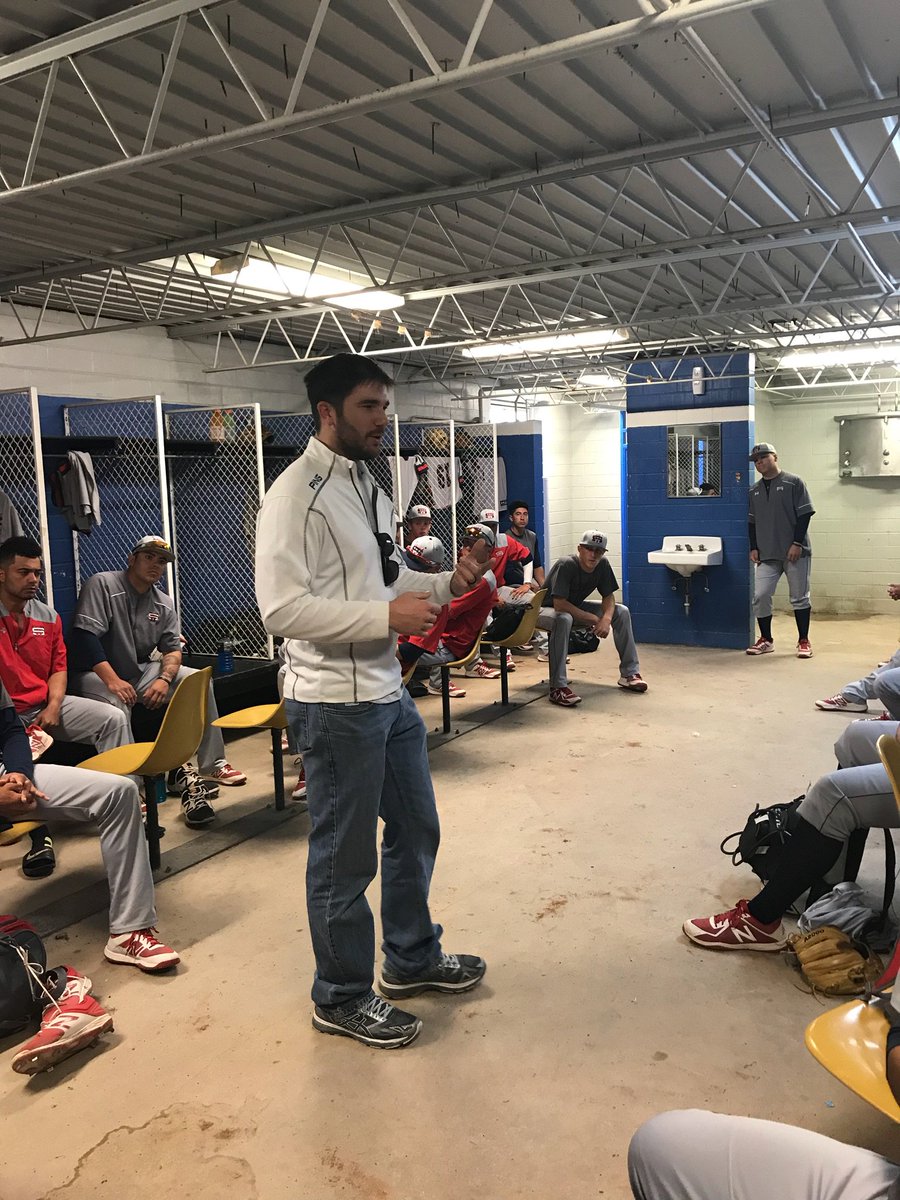 usw_baseball's tweet photo. Great pre-game message to the team here in Victoria by Chris from FCA.
Time to turn the corner!
#TeamBeforeEverything https://t.co/hB36FePUga