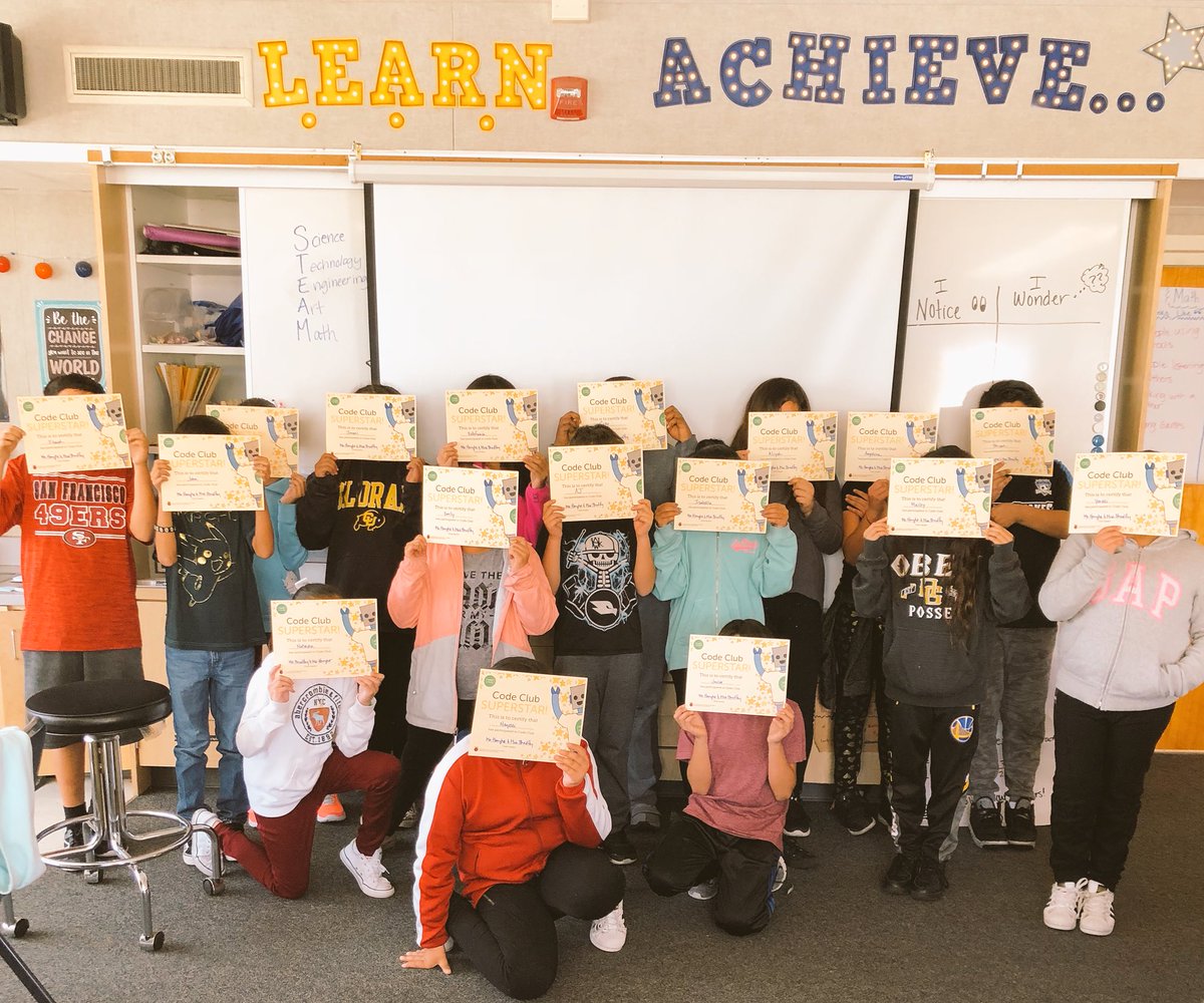 mrsbradleyelem's tweet image. AAAAND that’s a wrap for coding club here at @BlackfordCUSD! Come out and see some of these students hard work and coding games at @campbellusd STEAM showcase next Wednesday! @MsHaughs  #keepcalmandcode #CUSDrockstar