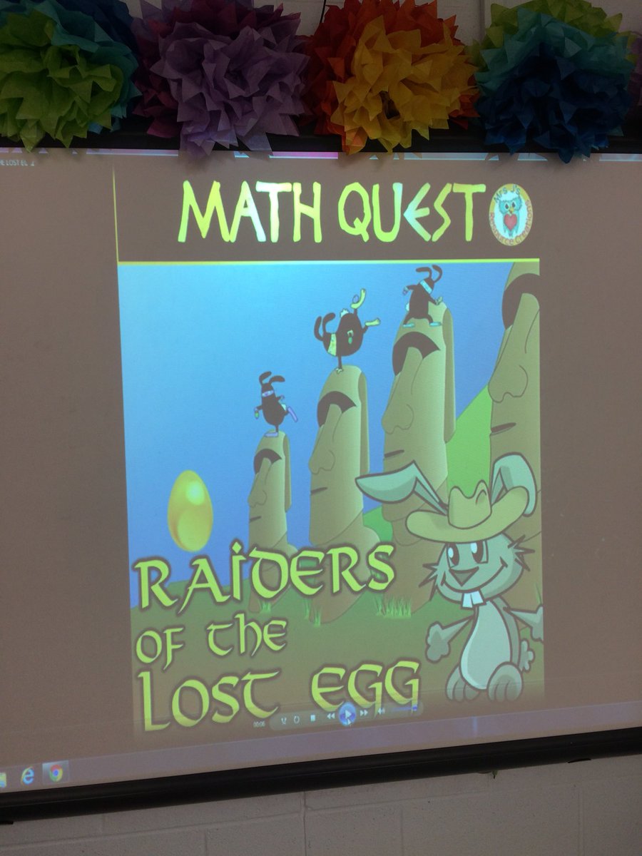 Bell3rdgrade's tweet photo. Raiders of the Lost Egg Math Quest! Lots of challenging math to find the golden egg! @PVES_Panthers #pvessucces https://t.co/UMzeqHX1iE