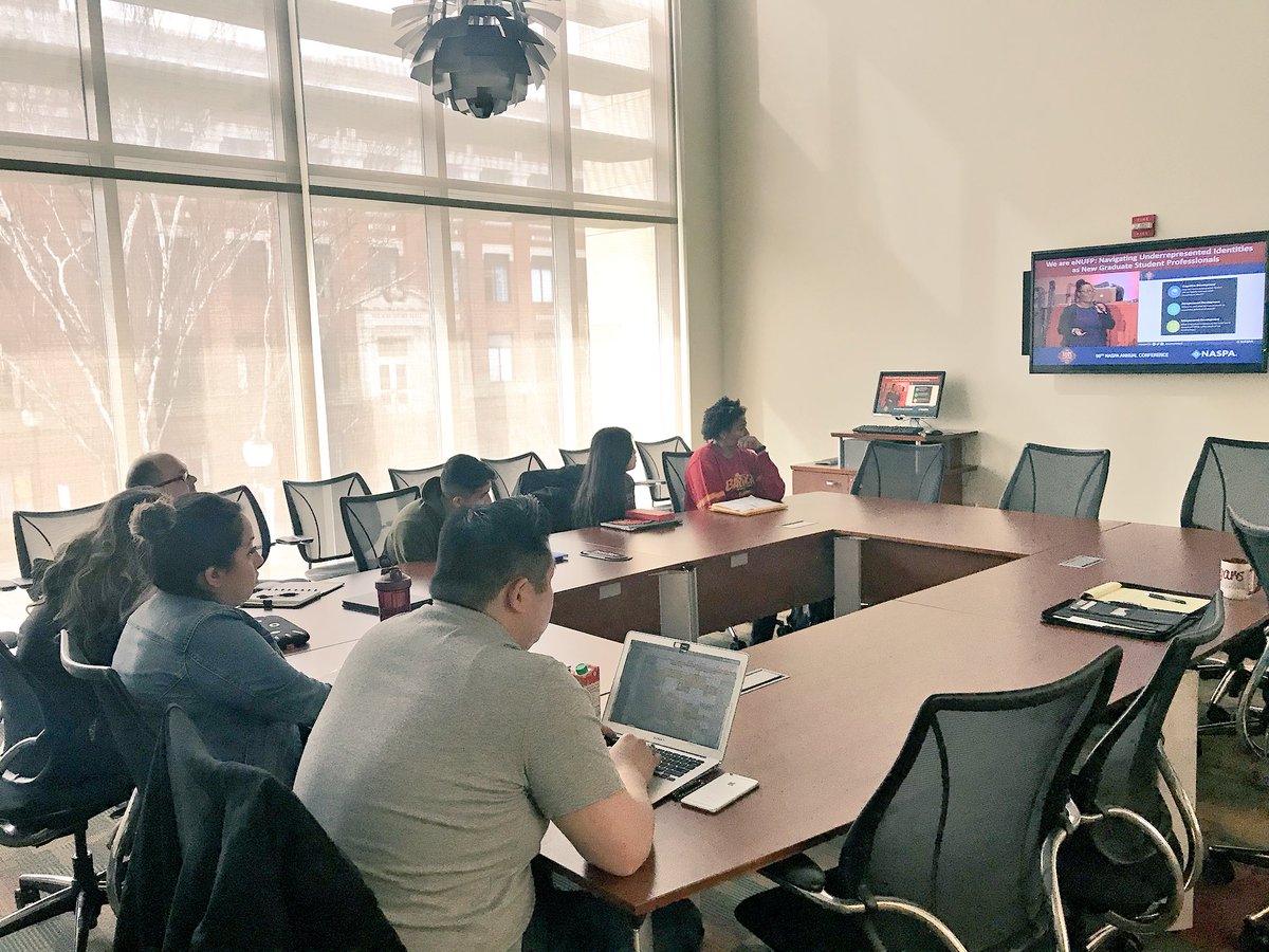 AdvisorTrejo's tweet image. Great #WSU @nufptweets Session today utilizing #NASPA On Demand Session from #NASPA17 Conference. #CougsLead #ProDevo #SAPro