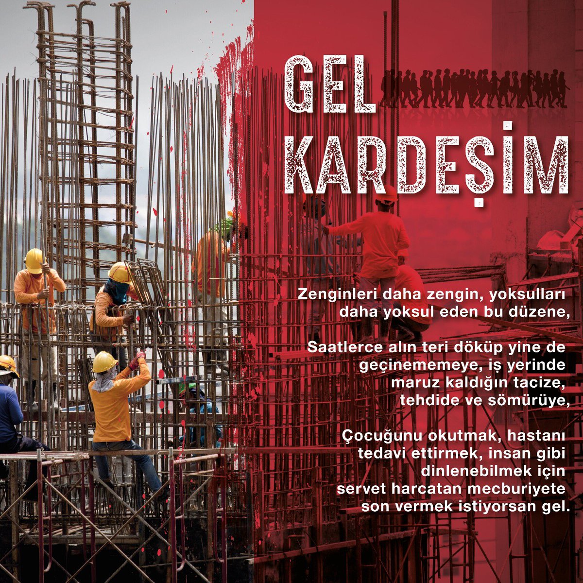 Selam Türkiye işçi sınıfına selam yaratana #TipGeliyor