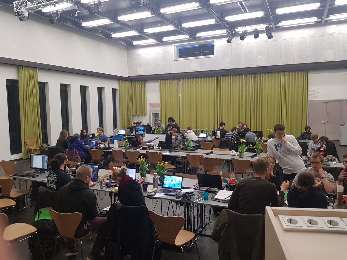 After weeks of work the Game Jam is live and going. Hyped to see some awesome games. #hawgj #choices