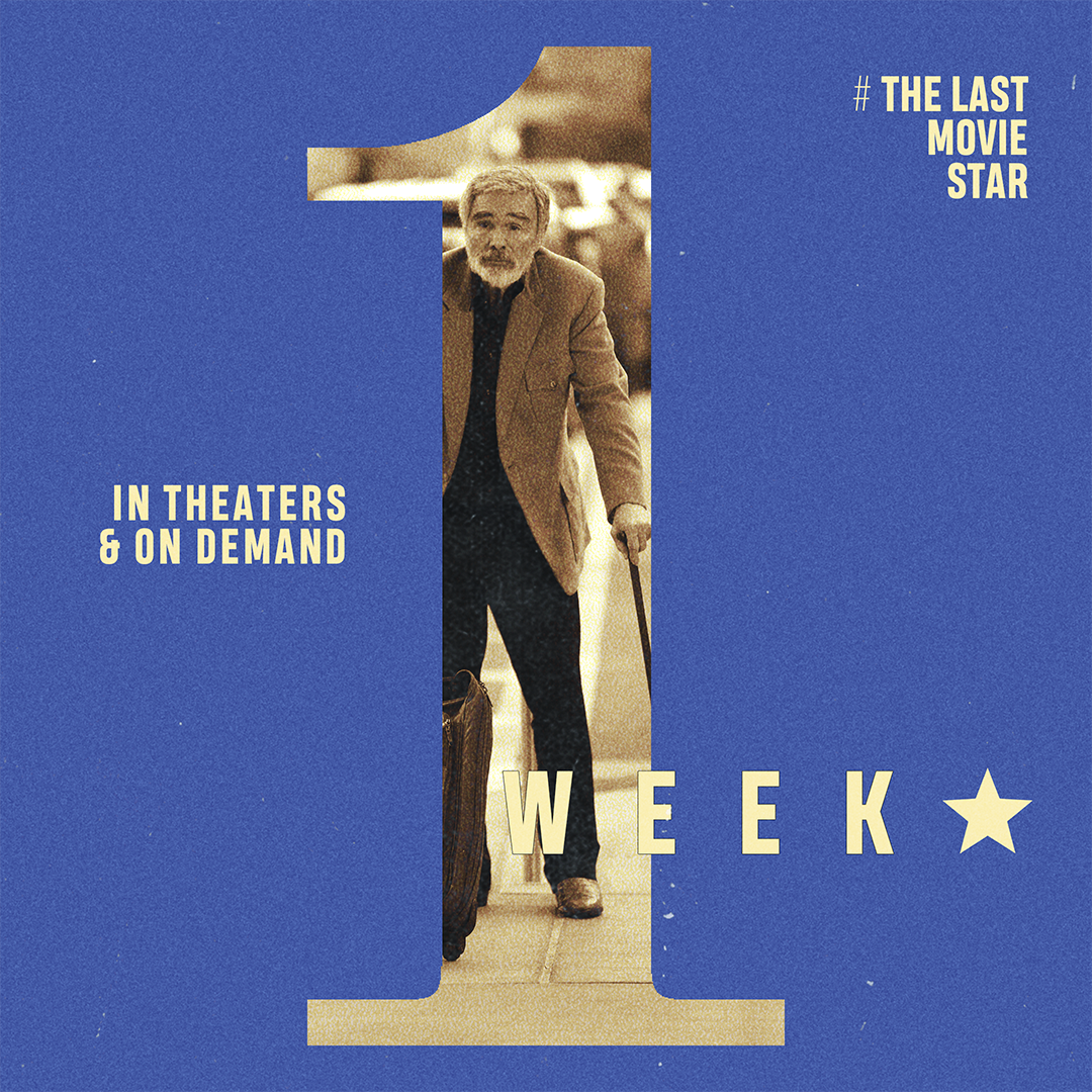 One week til the big show! #TheLastMovieStar hits the silver screen (and the tiny one in your home) Friday, March 30! Watch the trailer &amp; find your tickets at lastmoviestar.com