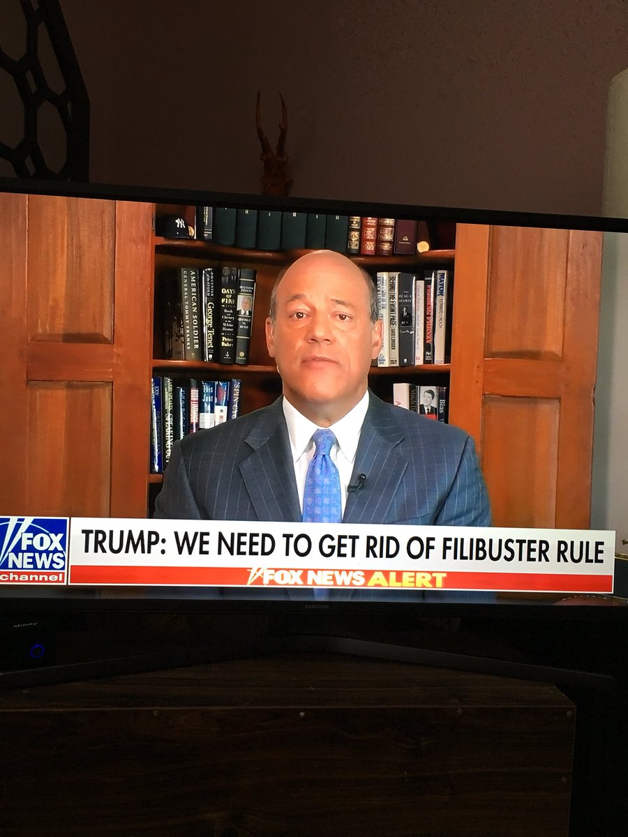 marypatriott's tweet photo. BREAKING-@AriFleischer on bill: “Root cause of this entire mess is SENATE FILIBUSTER. POTUS is correct: Filibuster MUST END. Lets minority party hold majority HOSTAGE.
“If we want majority rule in America, Senate #filibusterrule must end so can pass bill w/51 votes” #tcot https://t.co/8oHbAhOiyl