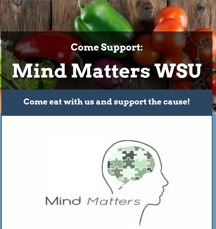 active_mindsWSU's tweet image. Come out to the Hill Bar &amp;amp; Grill to support Mind Matters fundraiser and enjoy delicious food. This event will be Saturday March 31st from 11a.m. - 11p.m. You must mention that you are present for Mind Matters' fundraiser to donate. Register your spot! : groupraise.com/events/58172