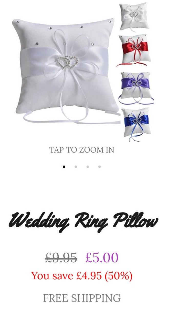 TheBridalDen's tweet photo. Fiver Friday time!

Get this wedding ring pillow for only £5 including worldwide delivery!

https://t.co/p2bCwsnnXE

#Discount #fiverfriday #bargain #Wedding #WeddingPlanning #bridetobe #love #Discounts #engaged #weddingrings #isaidyes https://t.co/Ex73VHGQUe