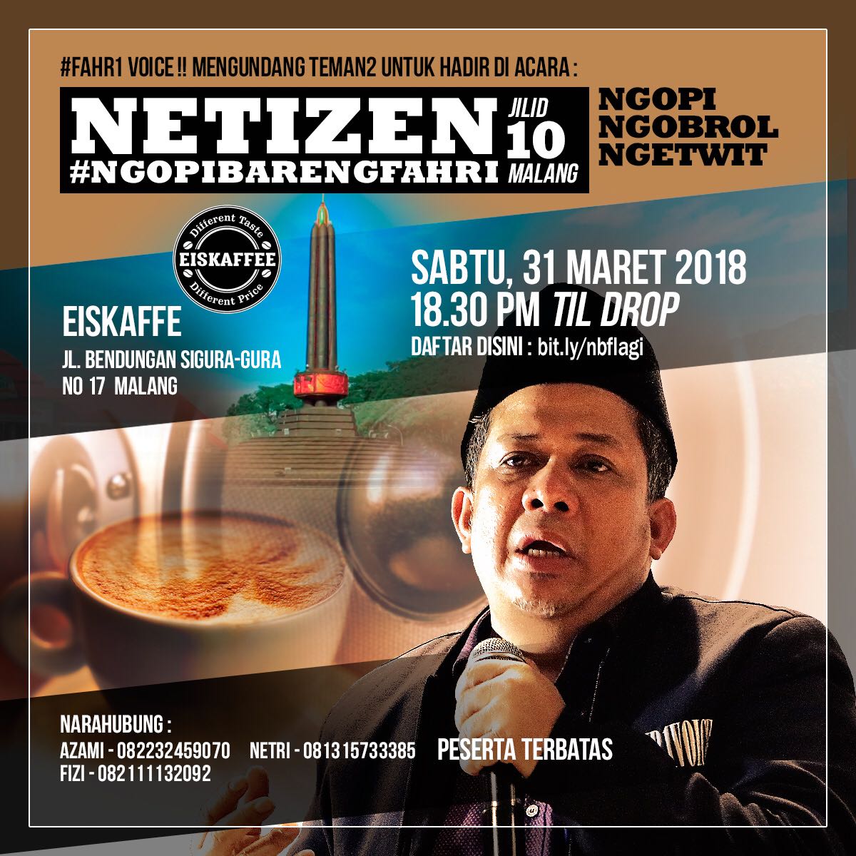 Ayo yg d mlg merapat ya, ada bang  <a href="/Fahrihamzah/">#AyoMoveOn2024</a> dtg...jgn lewatkan ya!!!