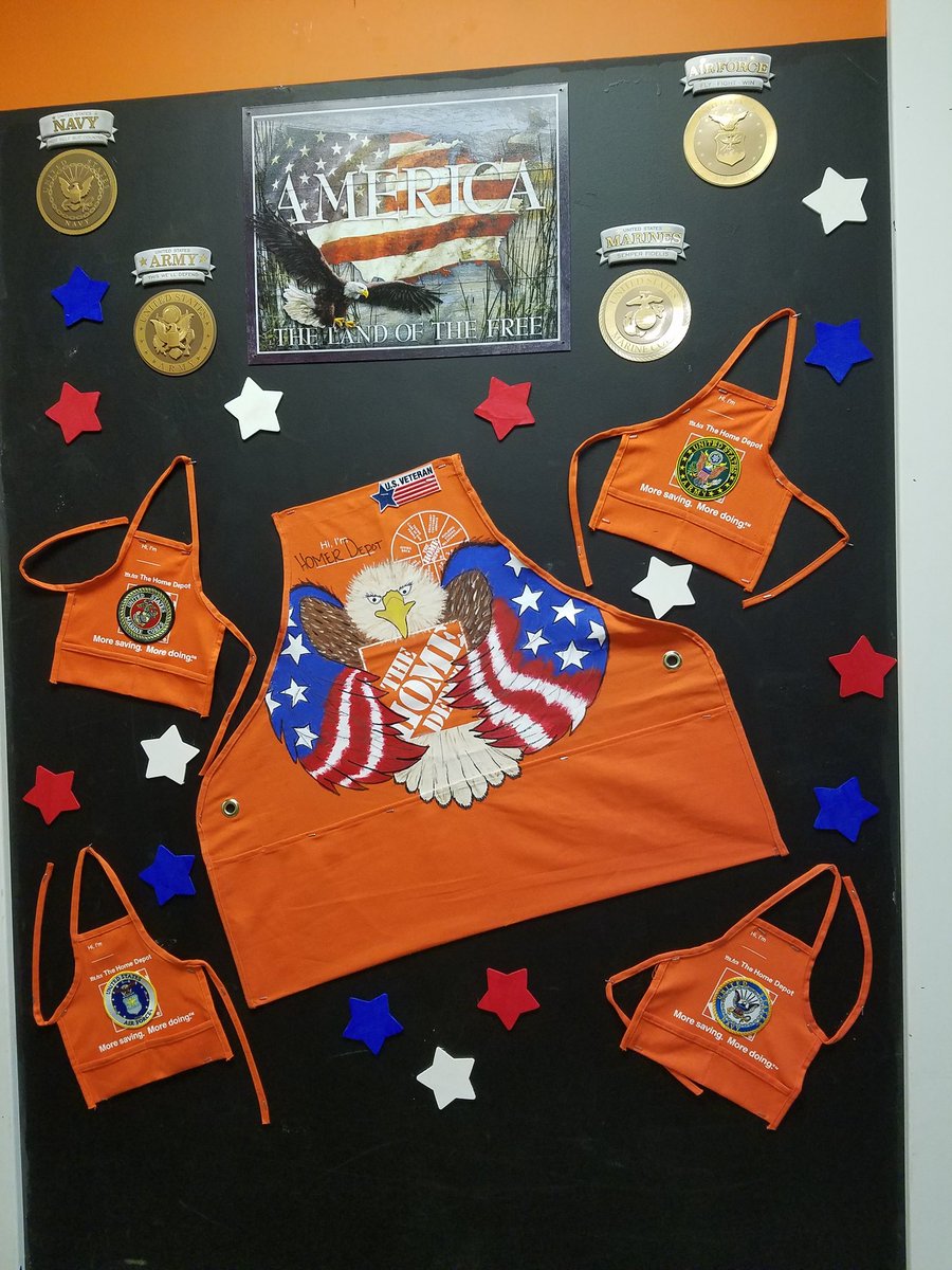 Love that Home Depot supports the Military. #Veterans #8571 #lincolnpride. @coito0528 @kellyberger72 @DanielleDolina @D172Crew @JamieB_THD