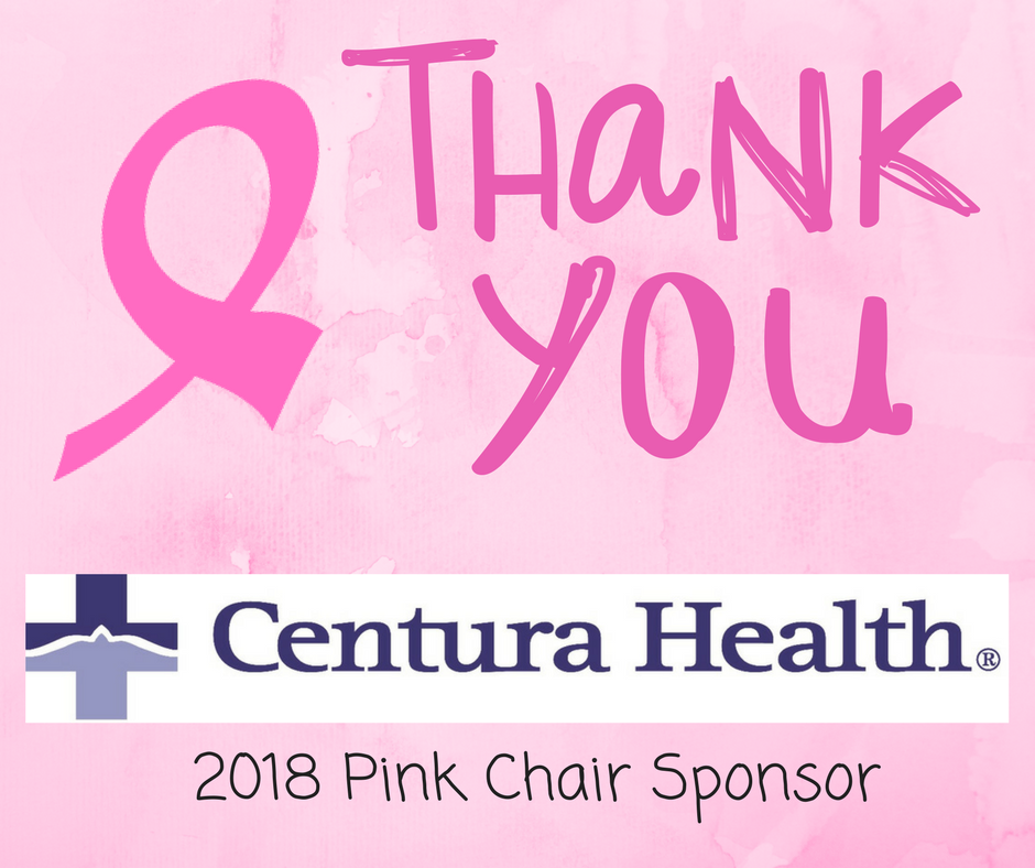 DenverStrides's tweet image. Thank you @CenturaHealth for signing on as our 2018 Pink Chair sponsor! We appreciate your continued support. bit.ly/2kg8yqw