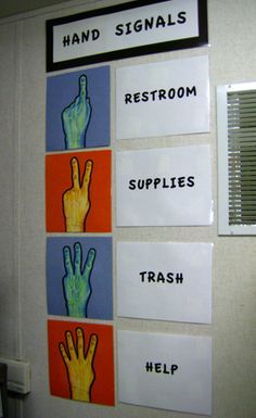 GADOECLIMATE's tweet image. Are you looking to for a silent signal system to improve transitions and in-class movements? Try a proactive silent hand signal system for your class. #classroompbis #gapbis #pbis