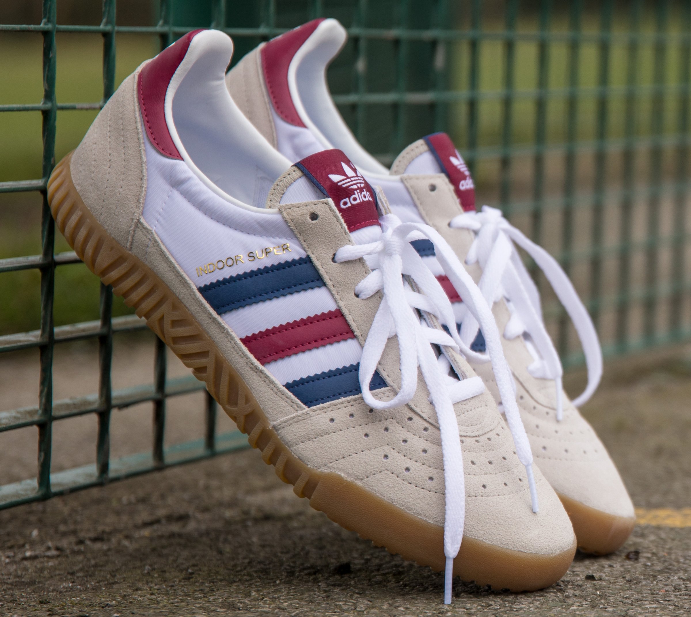 Stone Menswear on Twitter: "#ADIDAS CLEAR BROWN AND INDOOR SUPER TRAINERS has shown its true colours by shining through as a classic and traditional shape worn by the casual masses and