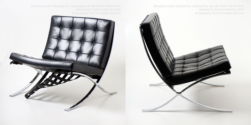 GrahamMancha's tweet image. Ludwig Mies van der Rohe Barcelona chair model 250 (MR90) mfd by Knoll. Rebuilt frame. For more details on restoration visit mancha.demon.co.uk
#knoll #miesvanderrohe #barcelonachair #chair #brokenchair #repair #restoration #conservation #midcentury #design #icon