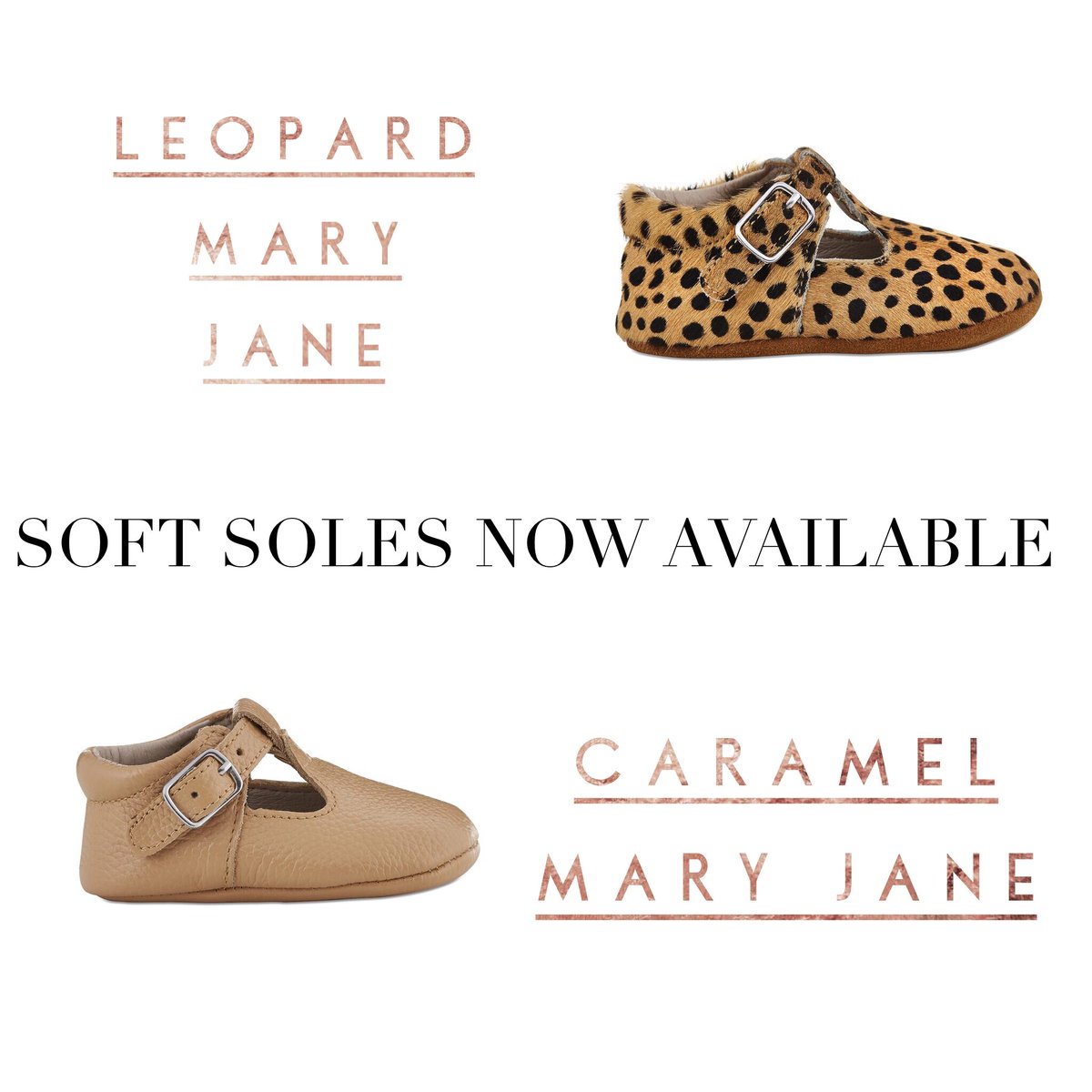 NOW AVAILABLE: Soft-sole Mary Janes in leopard and caramel! These are some of my favorite new releases yet! 
Shop
LEOPARD: buff.ly/2I0RPxP
CARAMEL: buff.ly/2Fz60NV

PS if you pre-ordered, your order is about to ship!