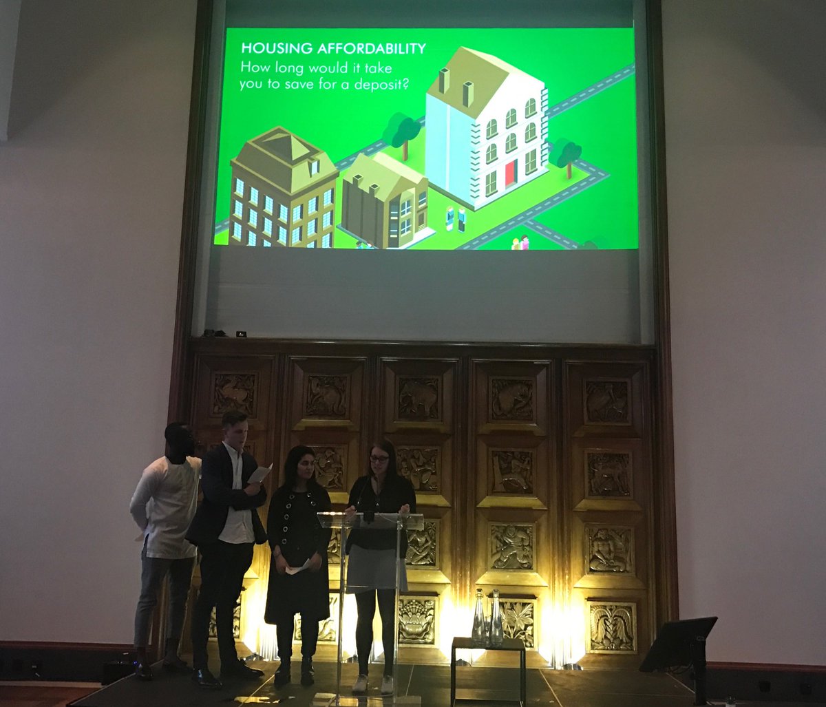Likely_Lass's tweet photo. My amazing team kicking off their design charette presentation on how to solve the housing crisis @AHMMArchitects conference @TahminehEmami @lisacmmg #archicon https://t.co/Xm4ArqIAsm