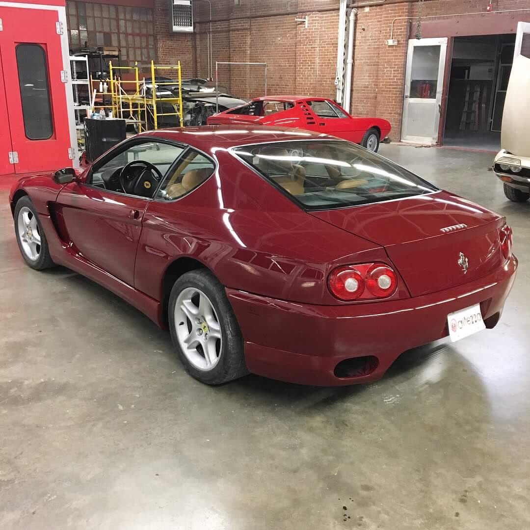 altezzaresto's tweet photo. Ferrari Friday: the 456 cleaned up nicely. Professional paint correction available on-site!
•
#altezzarestorations #ferrari456 #f116 #ferrari #456m #456 #v12 #pininfarina #restoration #paintcorrection #detailing #metalwork #bodywork #paintwork #blackrock #connecticut https://t.co/LN8RbXN4Wk