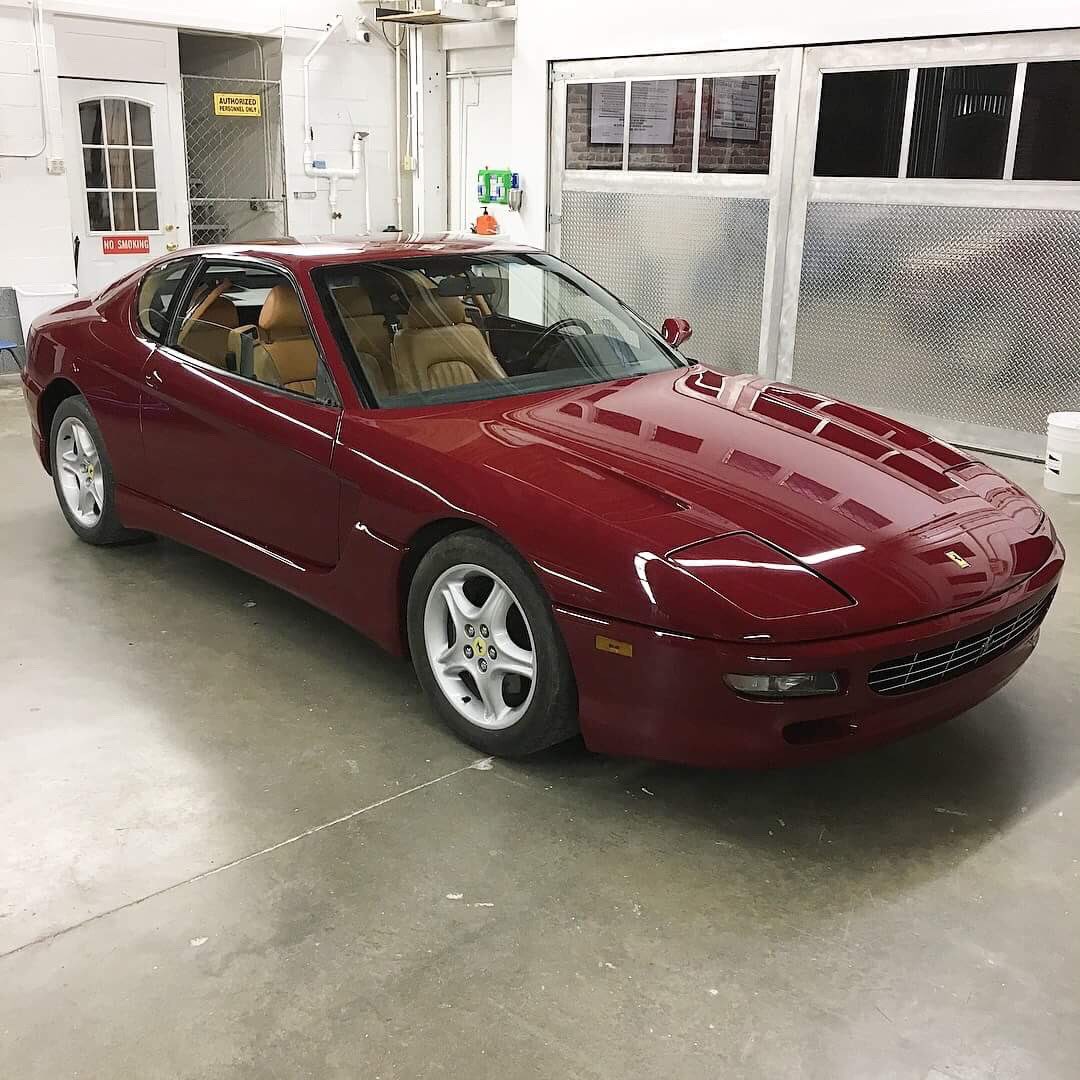 altezzaresto's tweet photo. Ferrari Friday: the 456 cleaned up nicely. Professional paint correction available on-site!
•
#altezzarestorations #ferrari456 #f116 #ferrari #456m #456 #v12 #pininfarina #restoration #paintcorrection #detailing #metalwork #bodywork #paintwork #blackrock #connecticut https://t.co/LN8RbXN4Wk