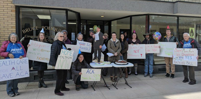 mebeacon's tweet image. Mainers celebrate ACA anniversary with warning to Rep. Poliquin bit.ly/2pByUCb #mepolitics #savetheACA