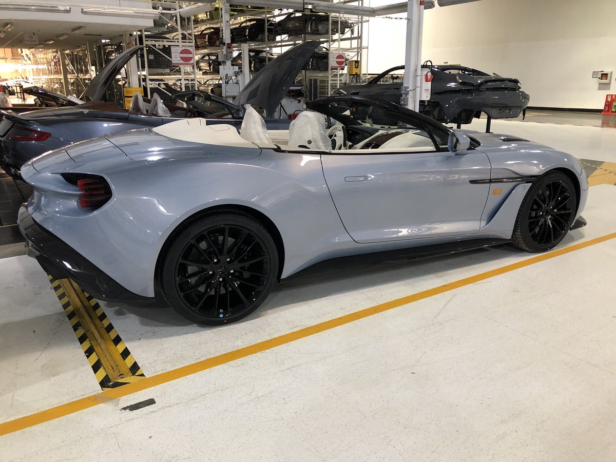 My regular Friday afternoon walk the gemba at Aston Martin’s factory in Gaydon.  I was delighted to find this beautifully spec’d Vanquish Zagato Volante just off line - thought I’d share it with you!