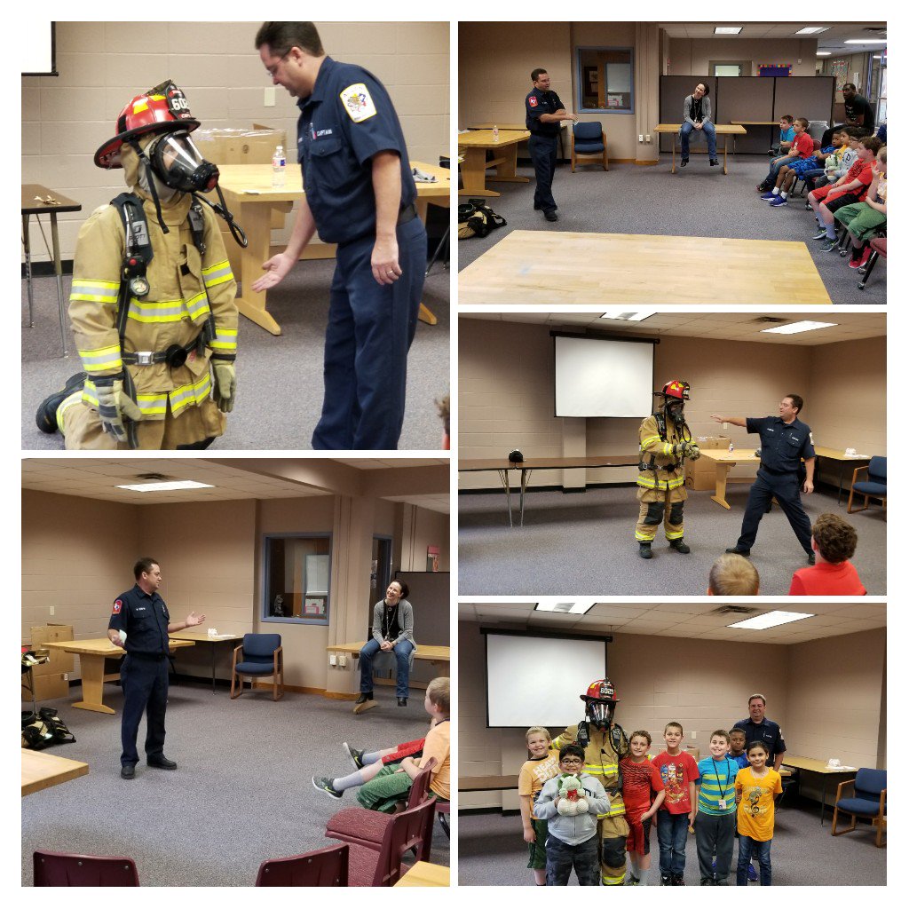 coreybell77's tweet photo. Thank you to Captain Billy Dowtin of the Allen Fire Department for sharing fire safety and information about being a firefighter with us. #LISDCulture #PSCLearns https://t.co/IsmEwD171b