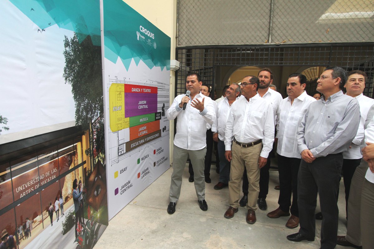 memocortesg's tweet photo. Como parte del Plan Maestro de #LaPlancha inició la construcción de la Universidad de las Artes de Yucatán; el objetivo es que vecinos, visitantes y turistas disfruten los amplios jardines, las actividades culturales y artísticas que ofrecerá este Gran Parque Urbano. https://t.co/kNliTPFlsq