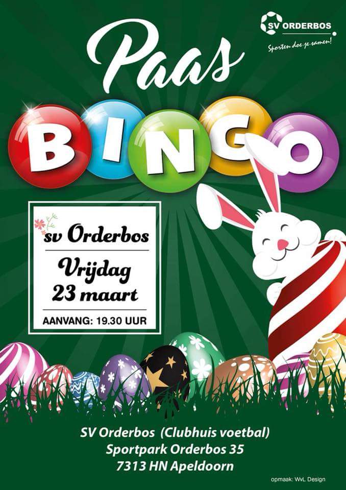 svorderbos's tweet photo. Vanavond is er weer de jaarlijkse #Paasbingo!

Indien je leuke foto's / filmpjes hebt en dat wilt delen op twitter gebruik dan de hashtag: #svorderbospaasbingo

Alle deelnemers veel plezier vanavond! Het mediateam 

#svorderbos #orderbossers #sportparkorderbos #apeldoorn https://t.co/4N7ReLKLBU