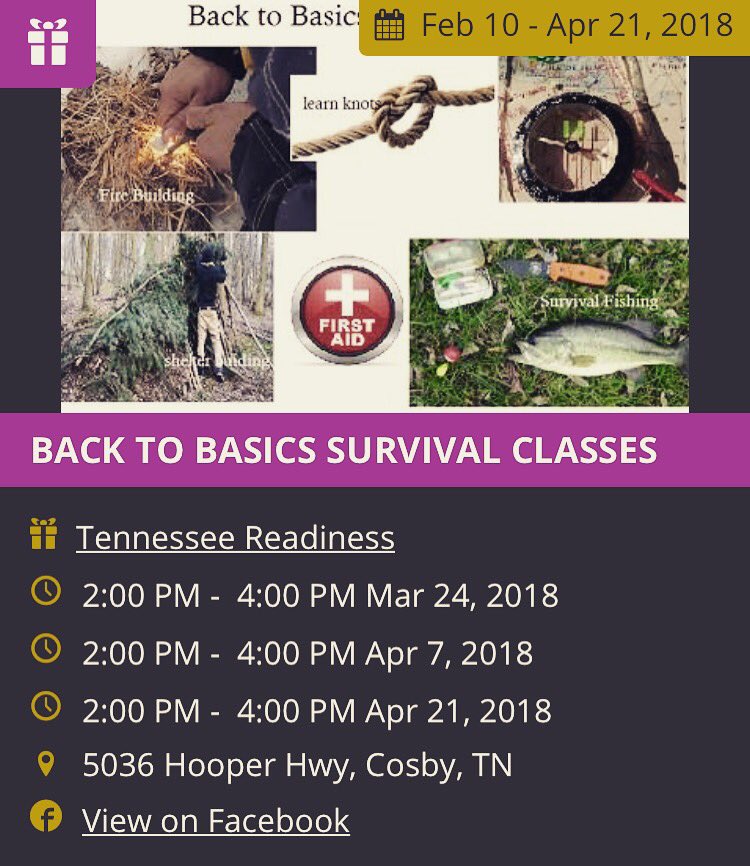 gatlinburgmap's tweet photo. There’s still time to make it to the survival class! #gatlinburg #discoverymap #tennessee https://t.co/Rb3EB3FvlH