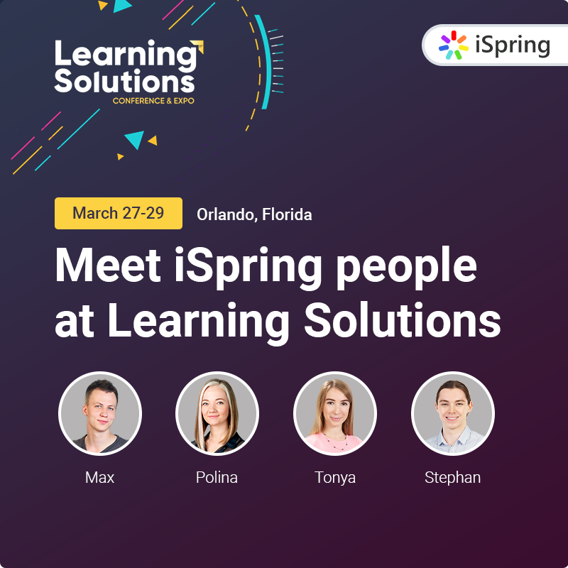 iSpringSupport's tweet image. We are ready and excited for #Lscon! We&apos;re going to reveal our brand-new iSpring Suite 9 there, so make sure to stop by our booth #407. We&apos;d love to meet YOU! #ispring #lscon #elearning #lms #learningsolutions