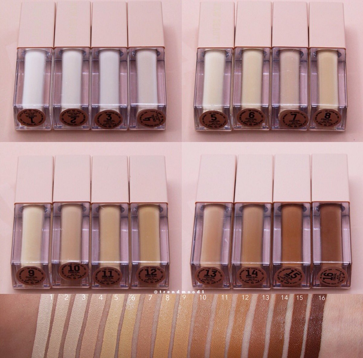 Trendmood's tweet photo. Available NOW! LINK ➡️ https://t.co/GdvSeMs6kf 🙌🏻🙌🏼🙌🏽🙌🏾🙌🏿 NEW!! 💗 online @kkwbeaut #ConcealBakeBrighten 
#BakingPowder - in 4 different shades $18 each #BrighteningPowder -In 4 different shades $18 each
Brushes $18 each 
#Concealer - in 16 diffferent shades $18 each https://t.co/V6u69KeLLC